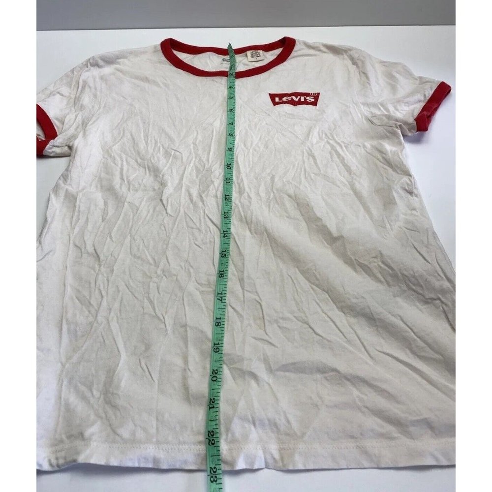 Classic Levi's White & Red Ringer Tee - Picture 5 of 11